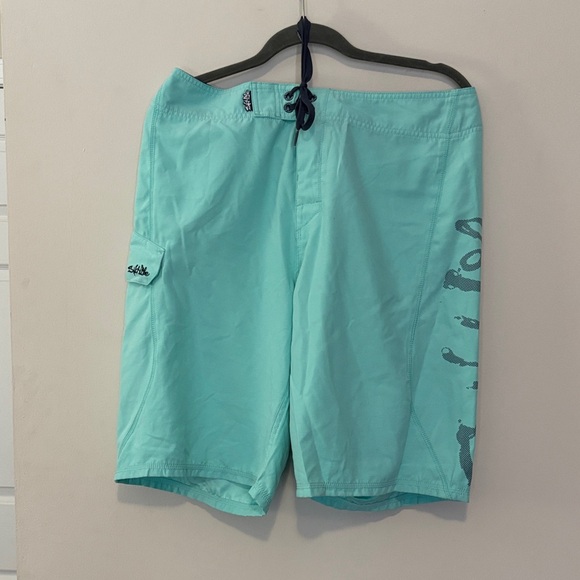 Salt Life Teal Board Shorts - Picture 1 of 1
